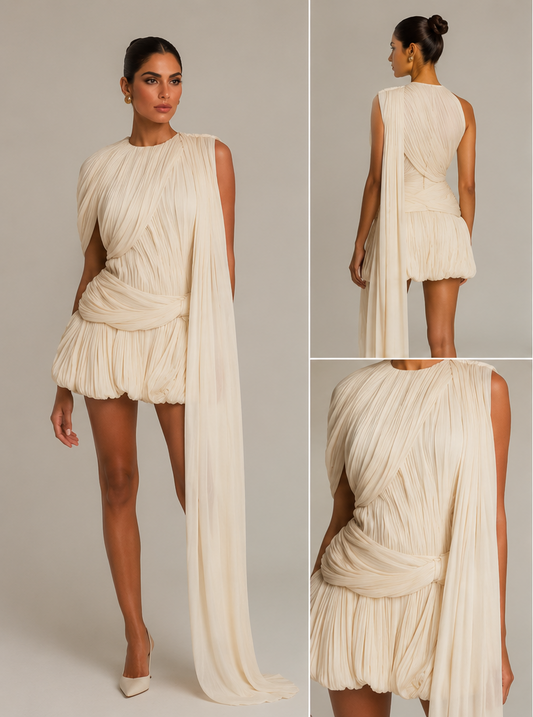 Luna Drape Mini Dress
